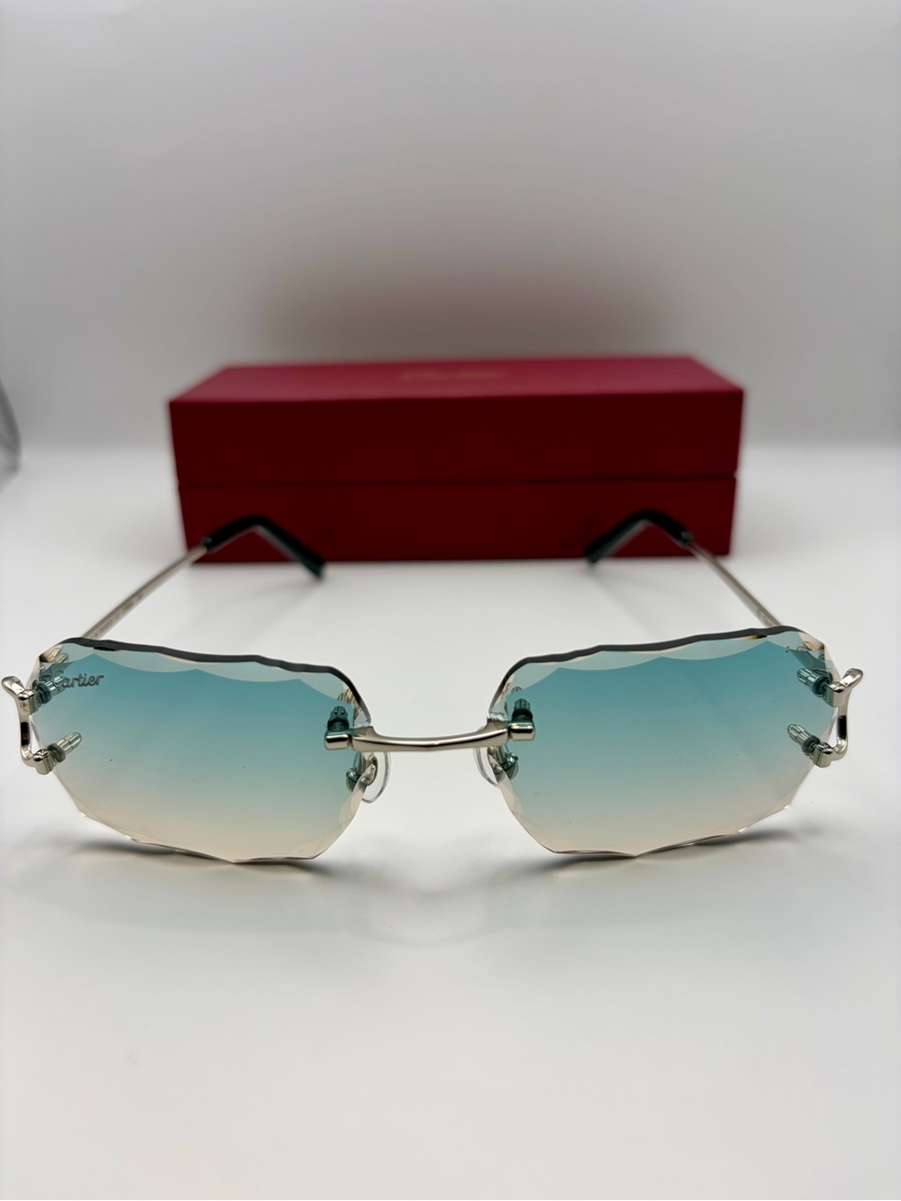 Cartier Rimless Gradient Sunglasses - Picture 3 of 8